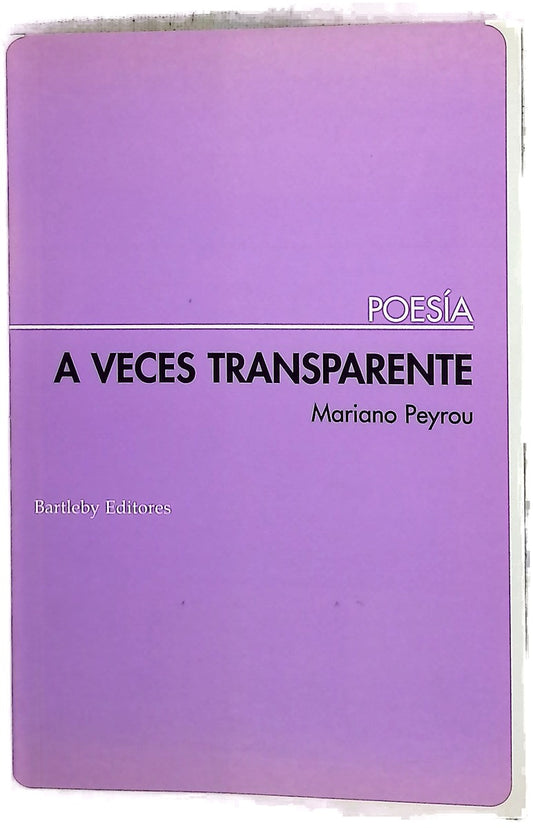 A veces transparente