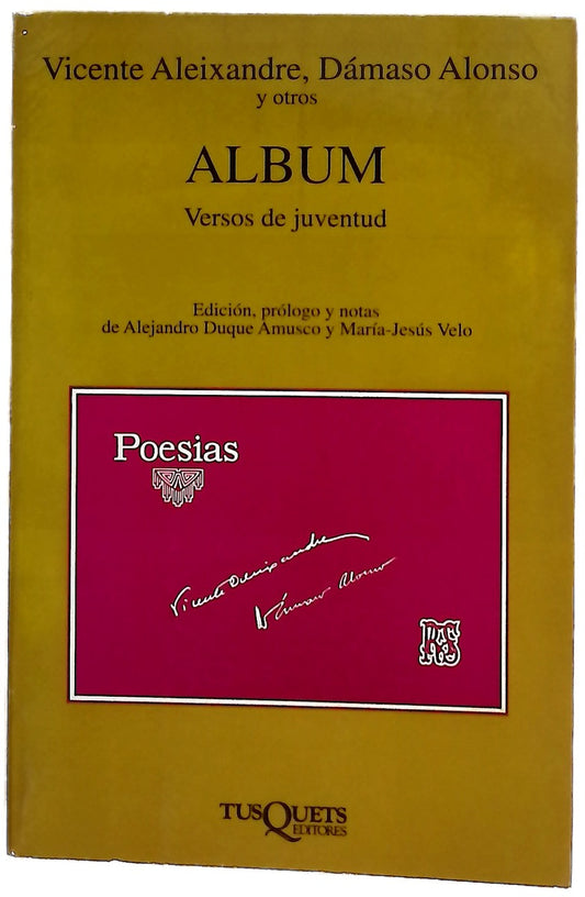 Álbum versos de juventud
