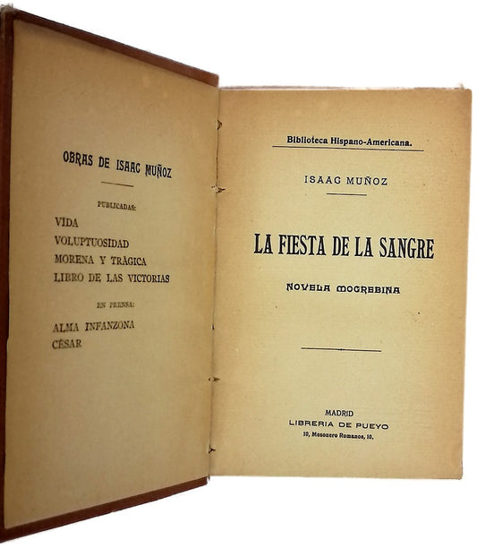 La fiesta de la sangre : novela mogrebina