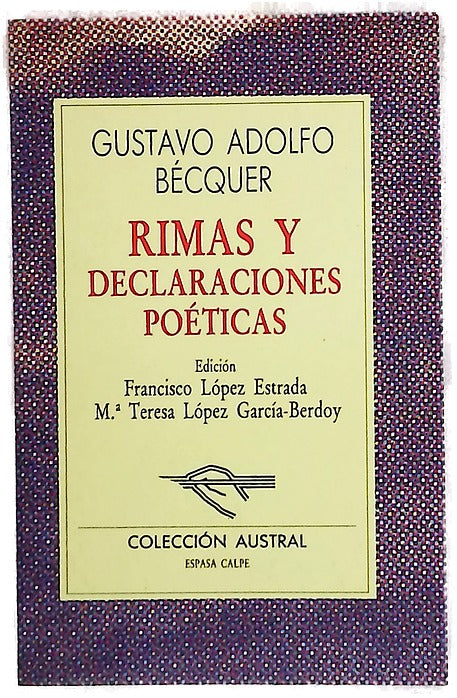 Rimas y declaraciones poéticas
