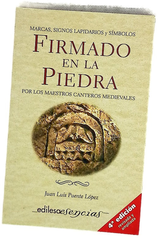 Firmado en la piedra por los maestros canteros medievales marcas, signos lapidarios y símbolos