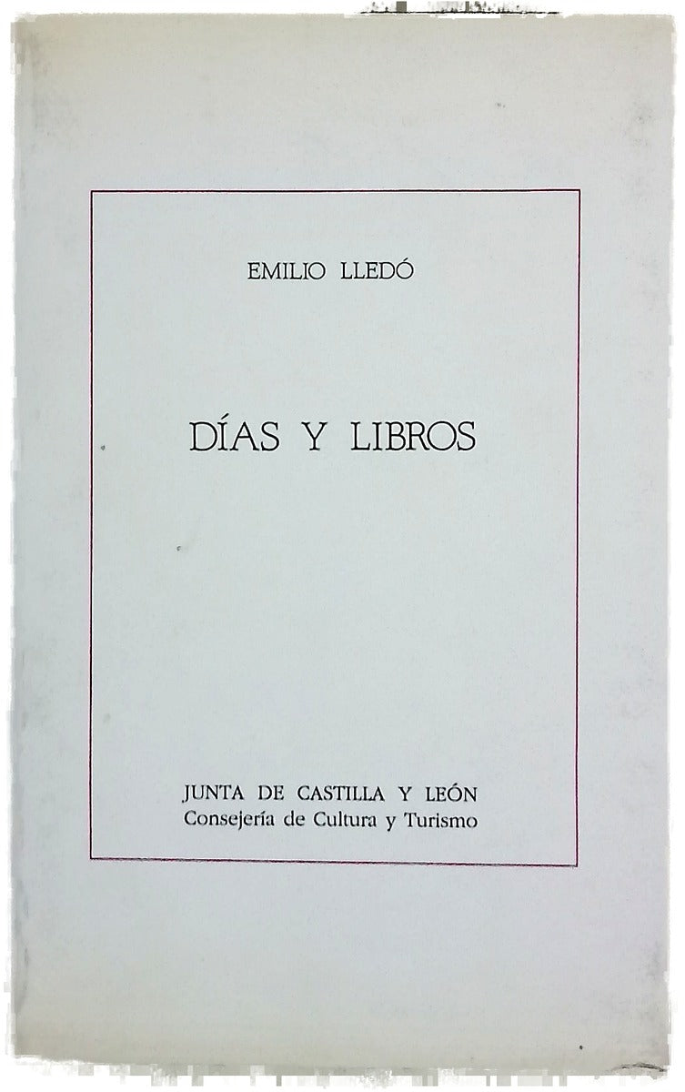 Días y libros pequeños artículos y otras notas