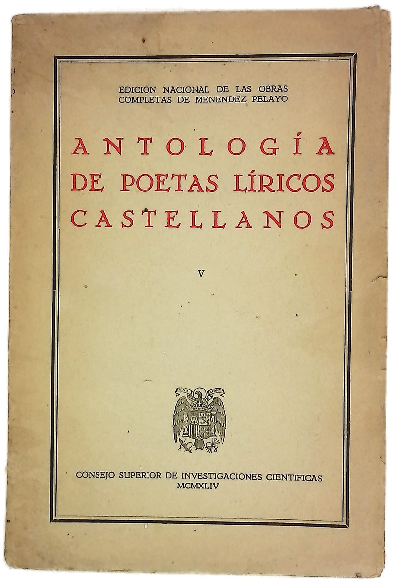 Antología de poetas líricos castellanos