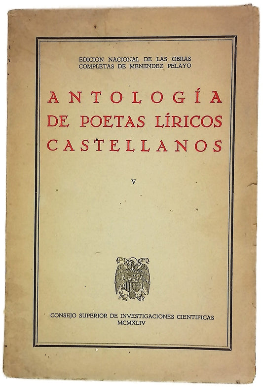 Antología de poetas líricos castellanos