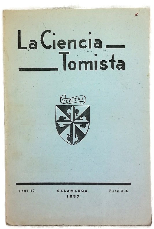 La ciencia Tomista, tomo 57, fascículos 3-4