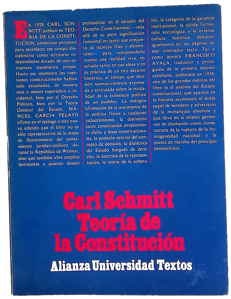 Teoría de la Constitución