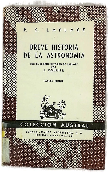 Breve historia de la astronomía, con epílogo historico de Laplace 