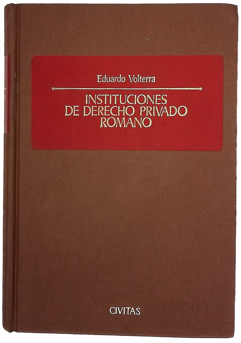 Instituciones de derecho privado romano