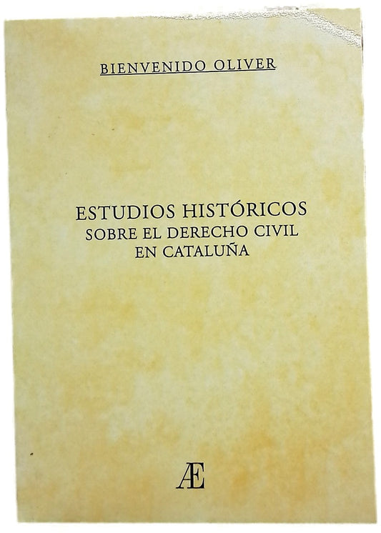 Estudios históricos sobre el derecho civil en Cataluña