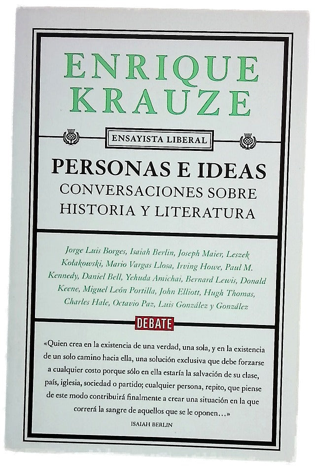 Personas e ideas : conversaciones sobre historia y literatura