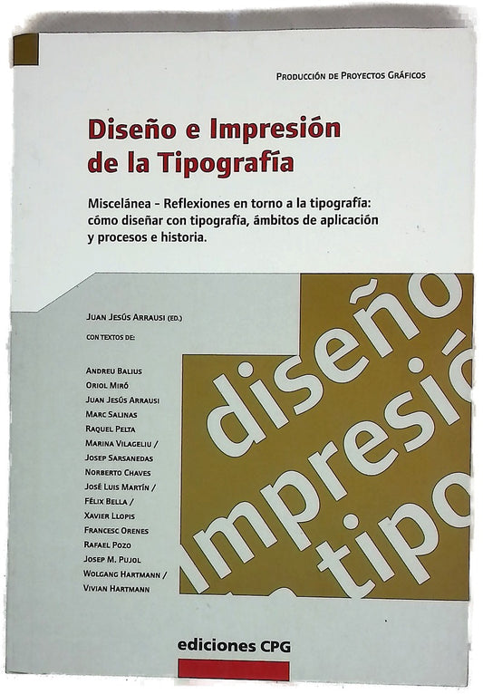 Diseño e impresión de la tipografía