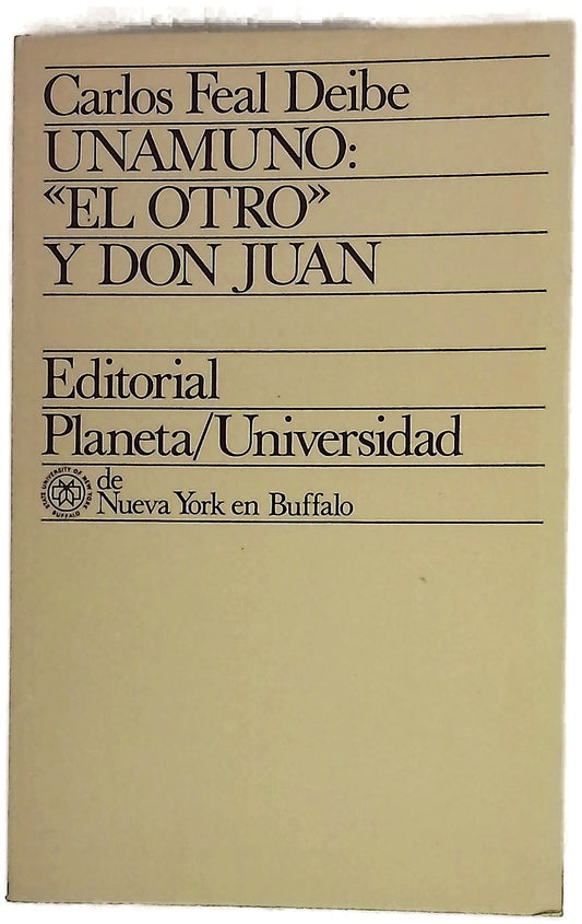 Unamuno el otro y don Juan