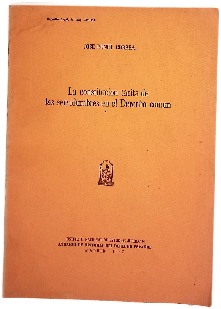 La constitución tácita de las servidumbres en el Derecho común