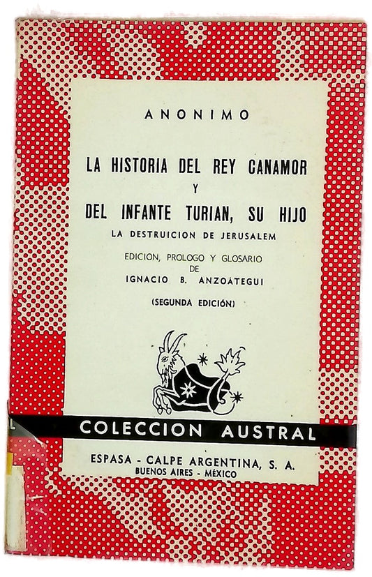 La historia del rey Canamor y del infante Turian su hijo, la destruición de Jerusalem