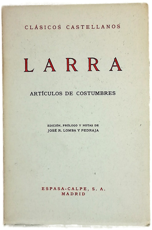 Artículos de costumbres