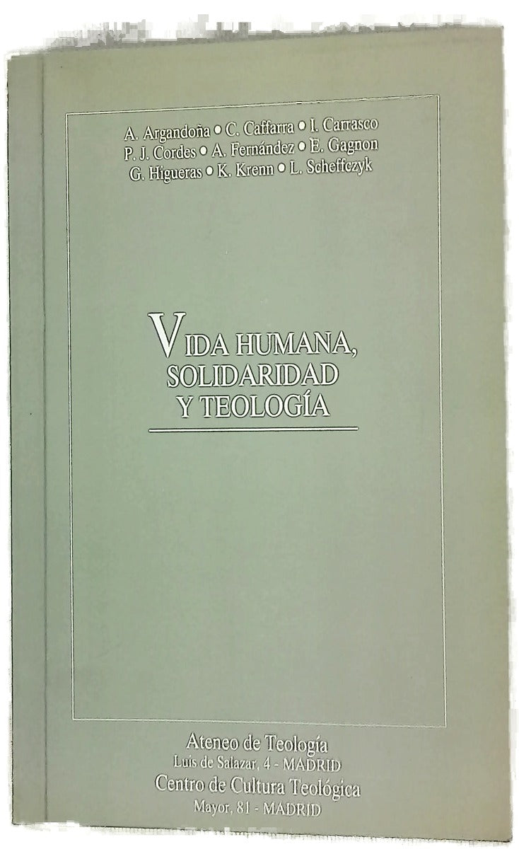 Vida humana, solidaridad y teología