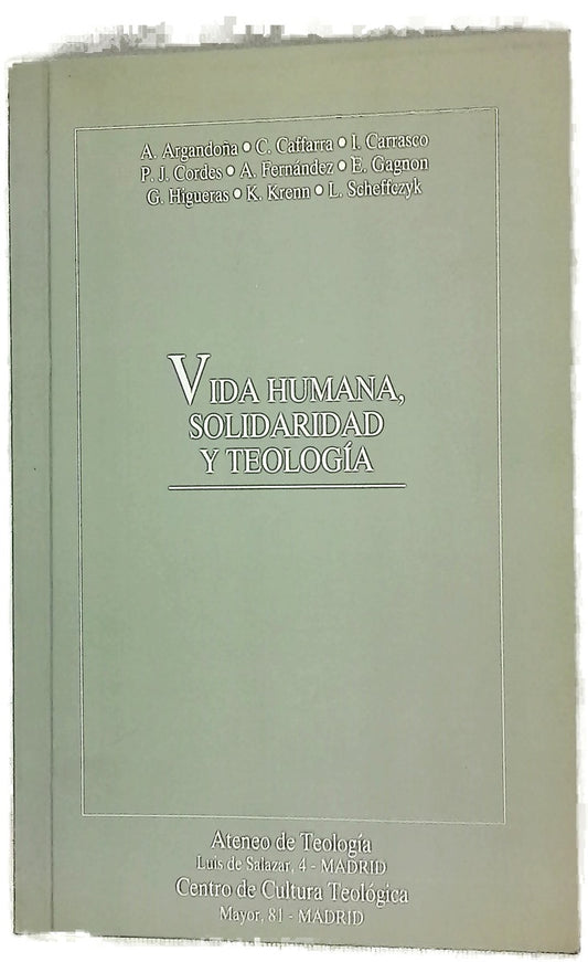 Vida humana, solidaridad y teología