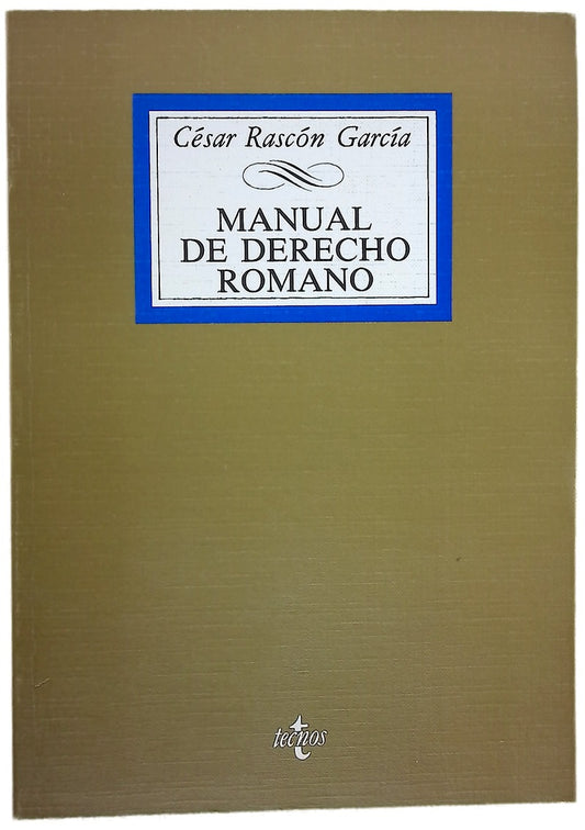 Manual de derecho romano