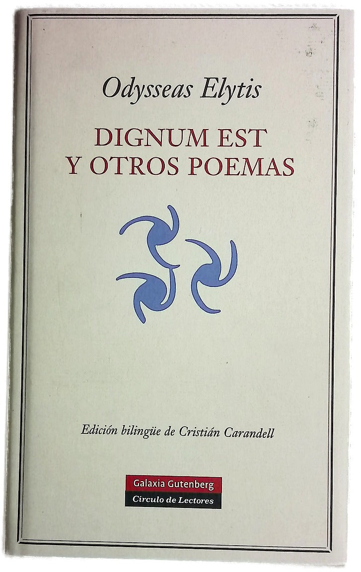 Dignum est y otros poemas