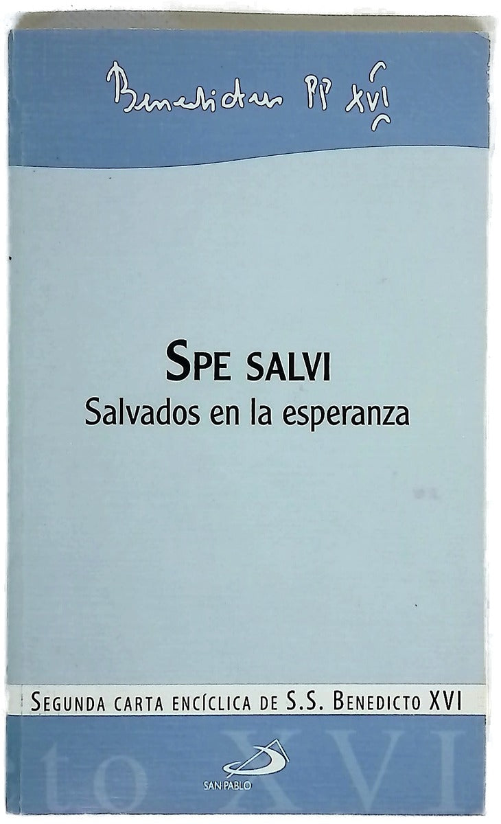 Spe salvi salvados en la esperanza