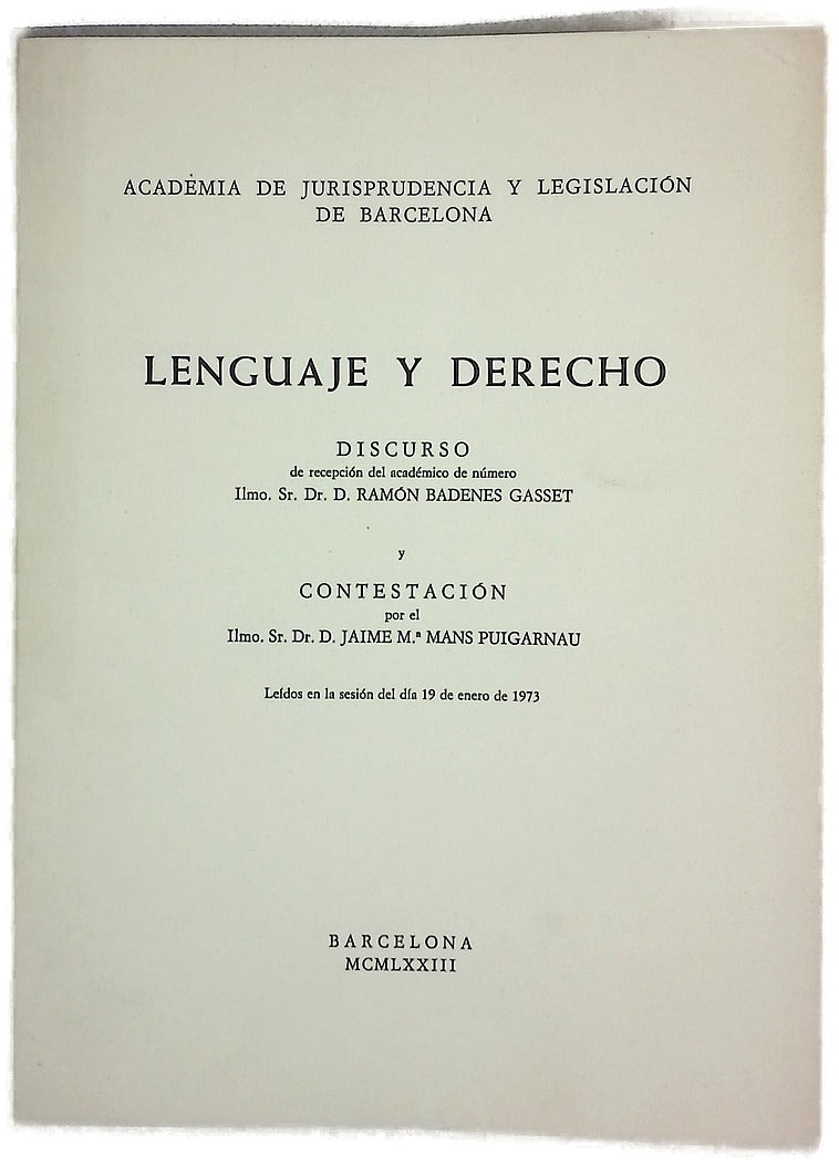 Lenguaje y derecho