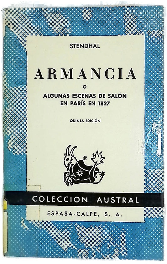 Armancia ó algunas escenas de salón en París en 1827