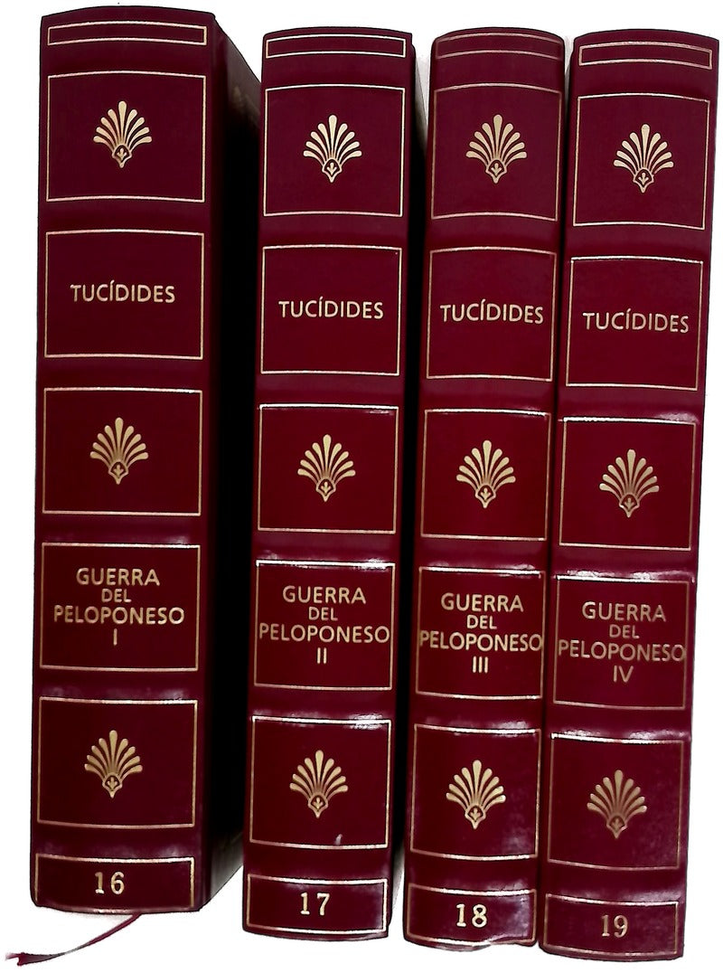 Historia de la guerra del Peloponeso I, II, III, IV. Volumenes 16, 17, 18 y 19