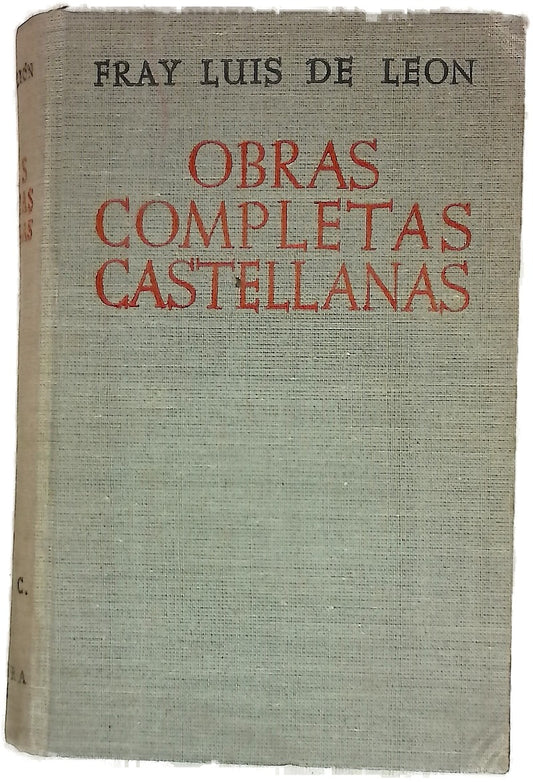 Obras completas castellanas de Fray Luis de León