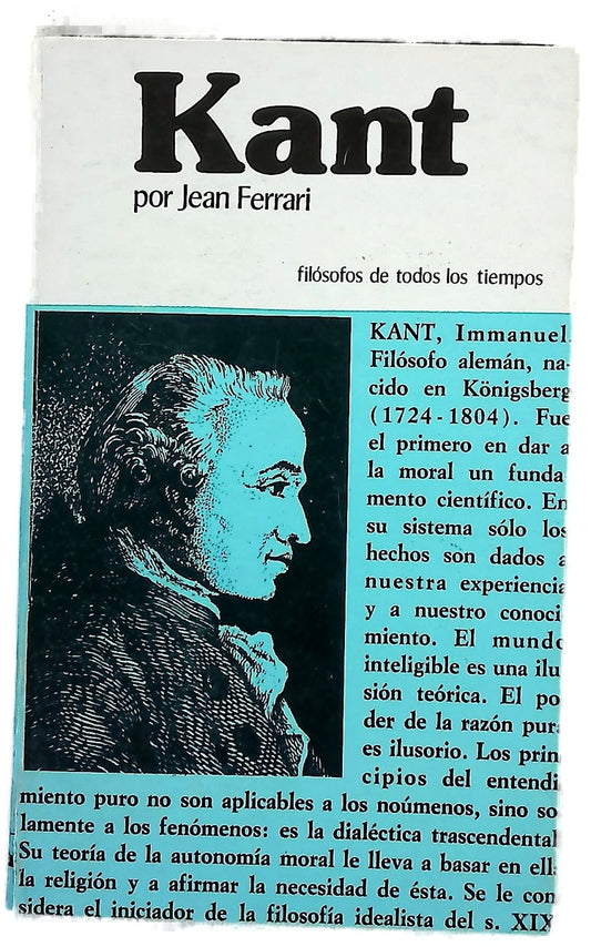 Kant o la invención del hombre