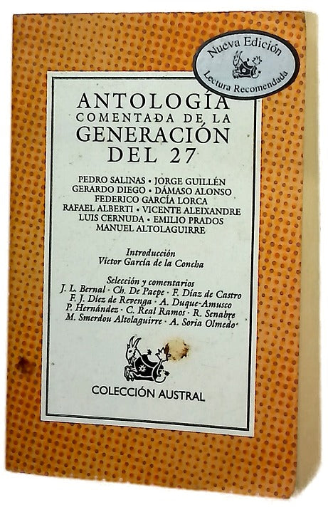 Antología comentada de la Generación del 27