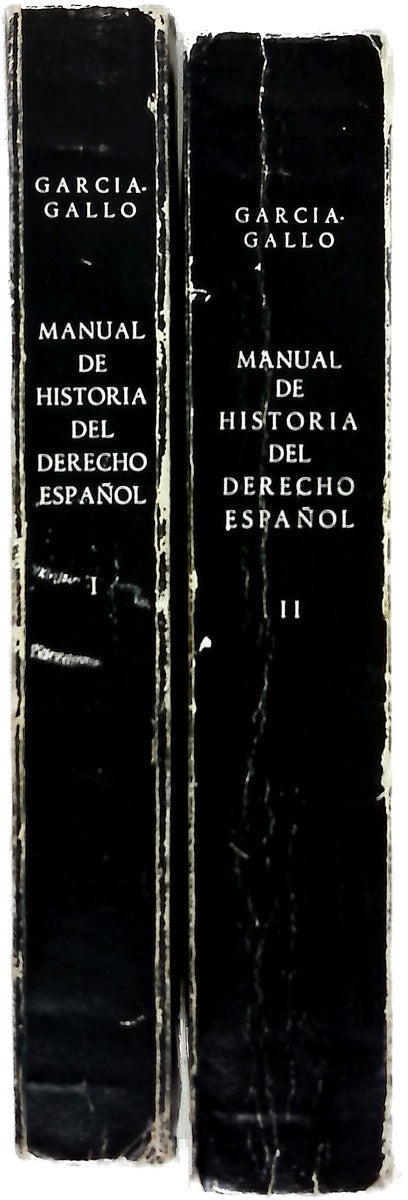 Manual de historia del Derecho español tomo I y II