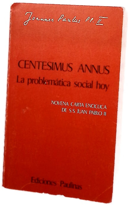 Centesimus annus la problemática social hoy