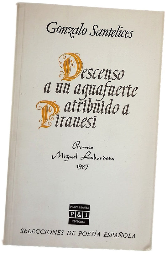 Descenso de un aguafuerte atribuido a Piranesi