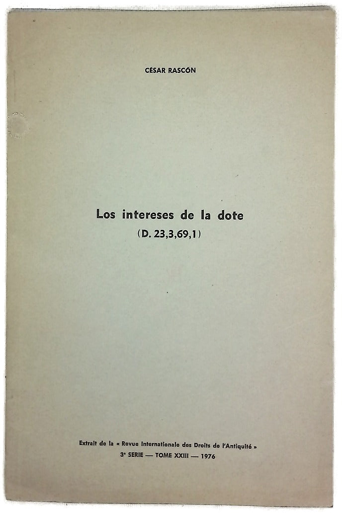 Los intereses de la dote