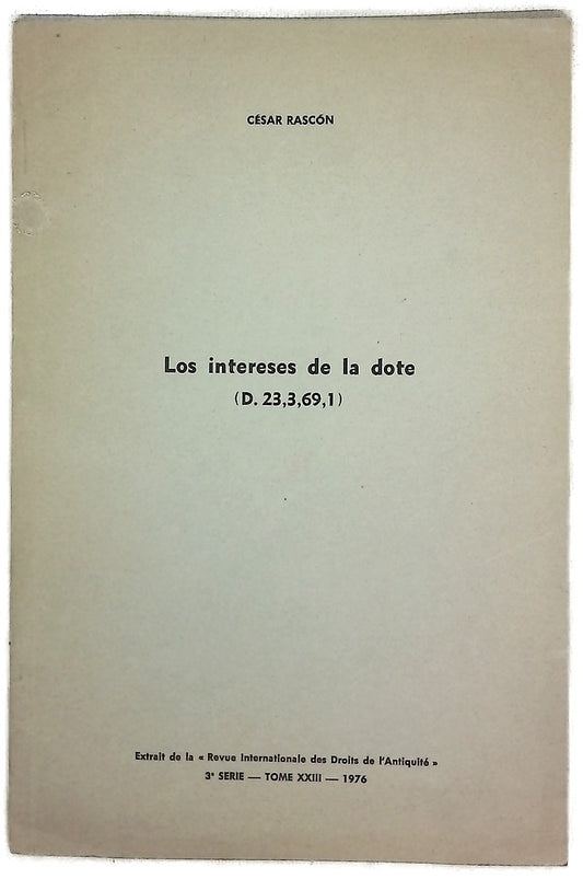 Los intereses de la dote