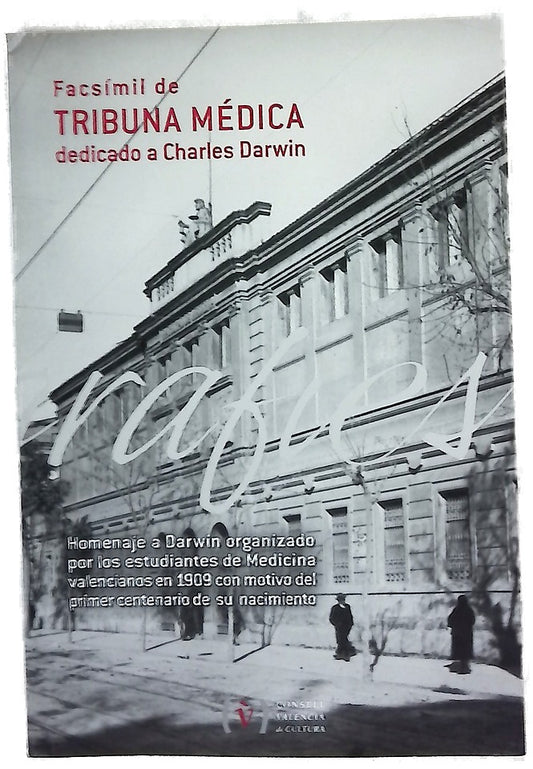 Facsímil de Tribuna médica dedicado a Charles Darwin