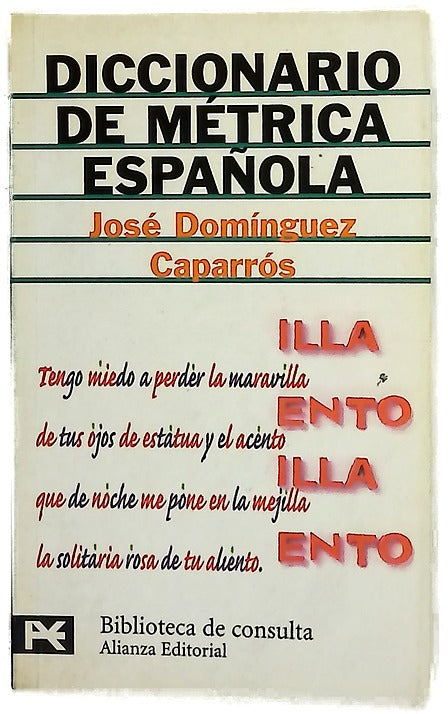 Diccionario de métrica española