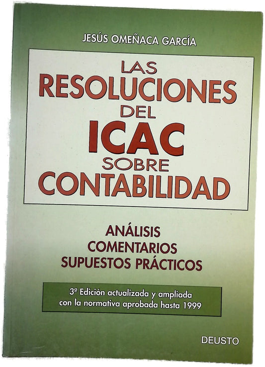 Las resoluciones del ICAC sobre contabilidad