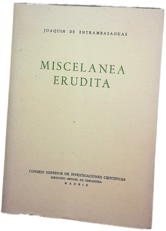 Miscelanea erudita