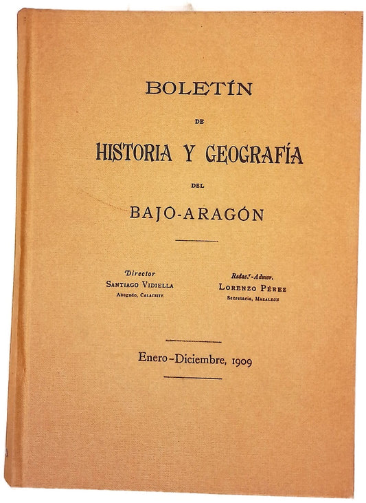 Boletin de historia y geografia del bajo Aragon III