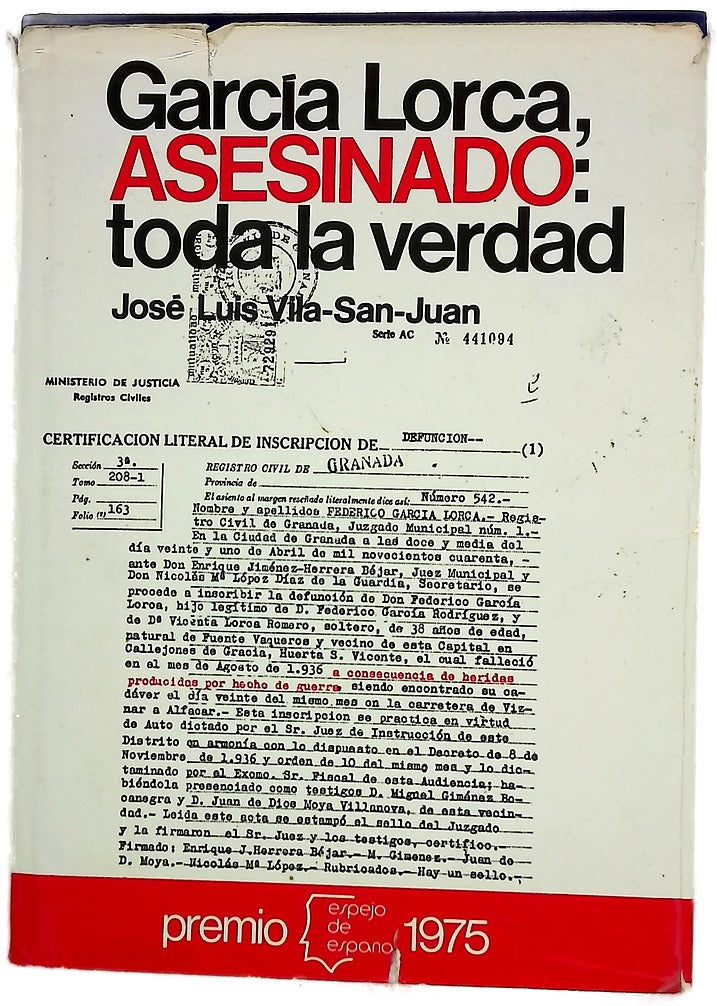 García Lorca, asesinado toda la verdad
