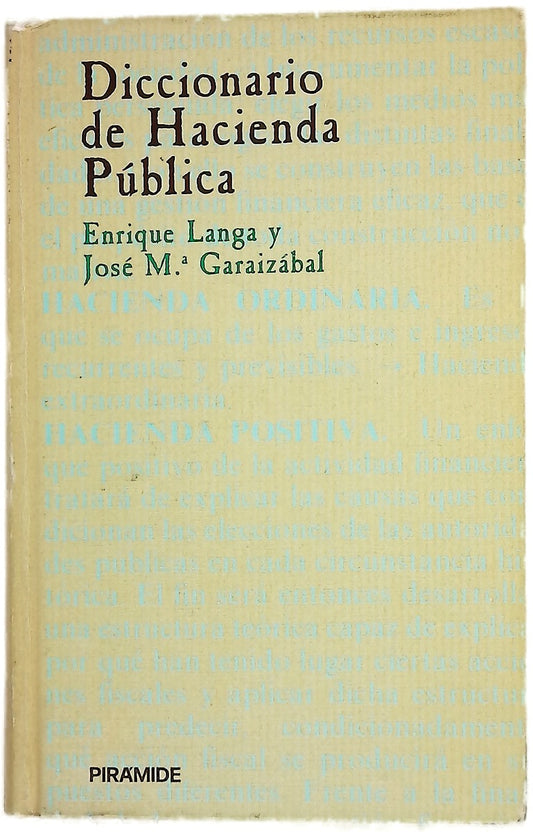 Diccionario de hacienda pública