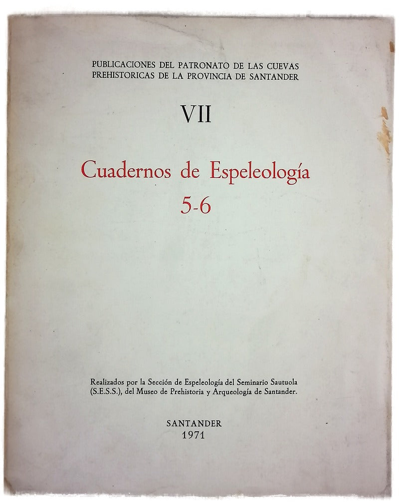 Cuadernos de Espeleología