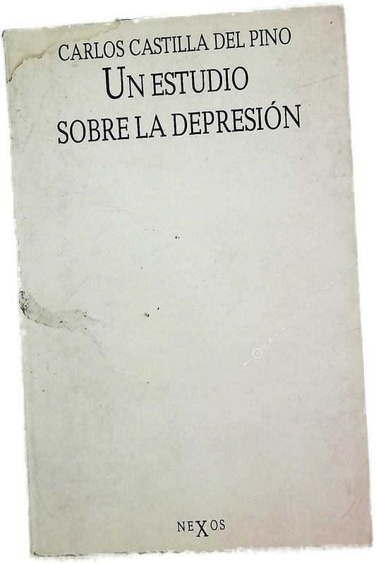 Un estudio sobre la depresión fundamentos de antropología dialéctica