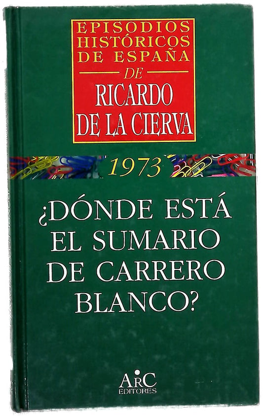¿Dónde está el sumario de Carrero Blanco?