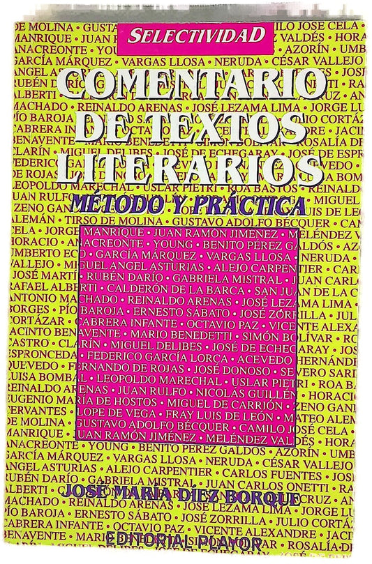 Comentario de textos literarios : (métodos y práctica)