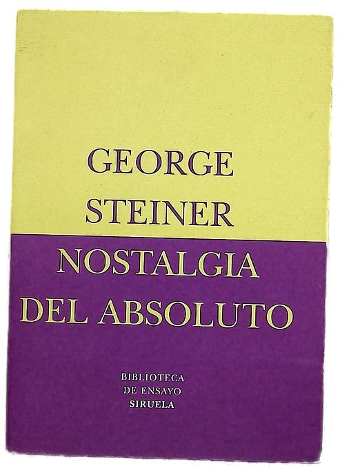 Nostalgia del absoluto