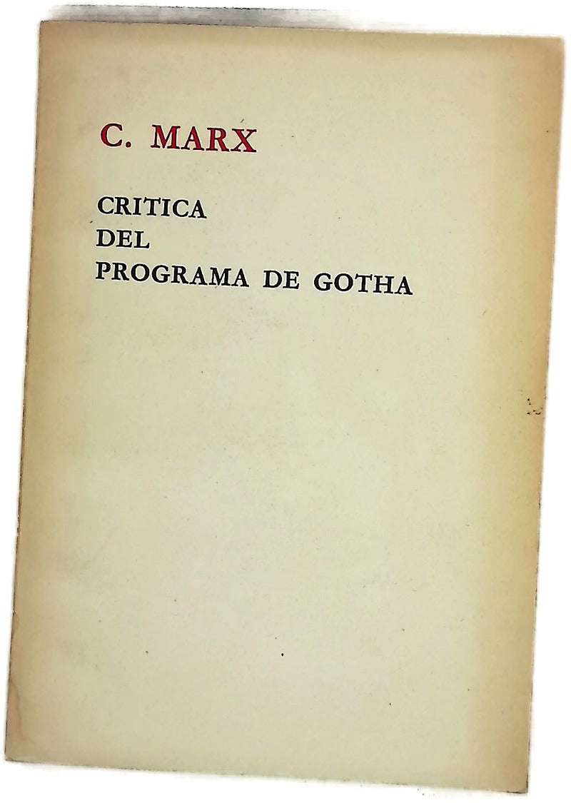 Crítica del programa de Gotha