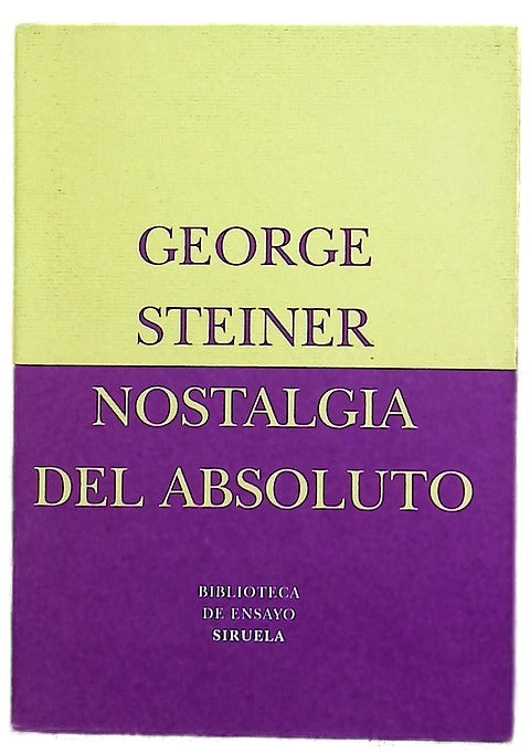 Nostalgia del Absoluto