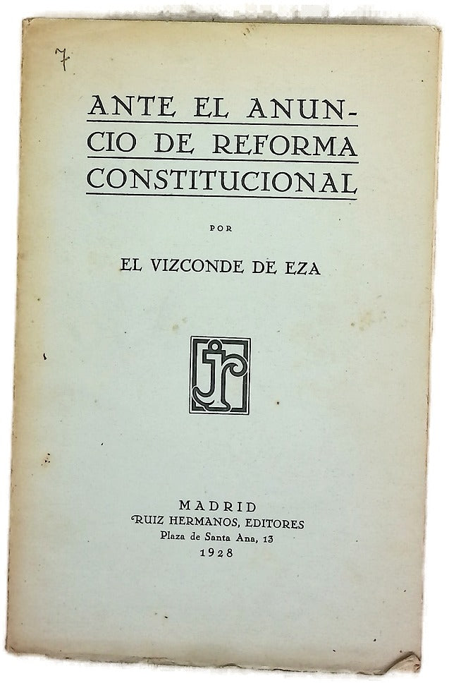 Ante el anuncio de reforma constitucional